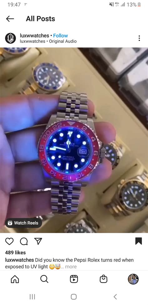 rolex pepsi fake erkennen|rolex uv light pepsi.